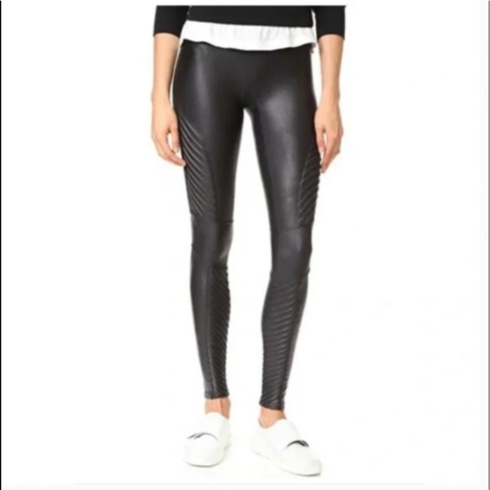 Spanx faux leather moto size Large
